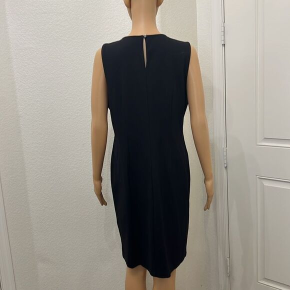 Liz Claiborne Career Dress Large Black Sleeveless - Picture 7 of 11